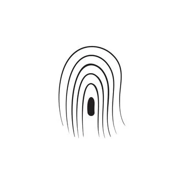 Fingerprint icon. Elements of cyber security icon. Premium quality graphic Illustrazione stock