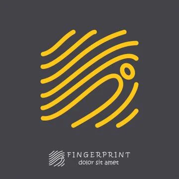 Fingerprint icon Stock Illustration