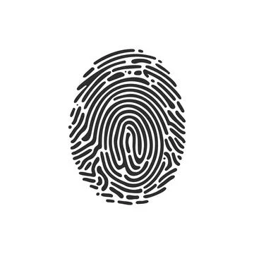 Fingerprint icon. Security access concept. Biometrics system Stock-Illustration
