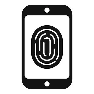 Fingerprint icon simple vector. Data protect Stock Illustration