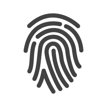 Fingerprint icon vector image. イラスト素材