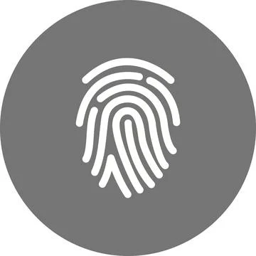 Fingerprint icon vector image. Stock Illustration