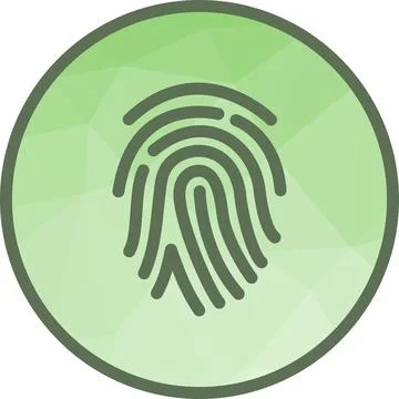 Fingerprint icon vector image. Stock Illustration