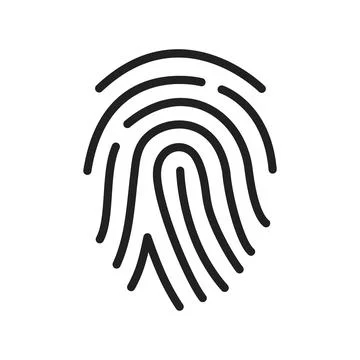 Fingerprint icon vector image. Suitable for mobile apps, web apps and print Stock Illustration
