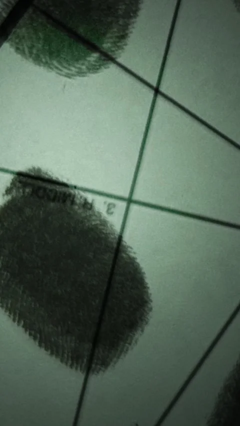 Fingerprint identification data scanning technology Vertical Stock Footage 317999784
