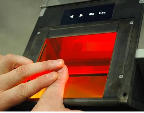 Fingerprint identification Stock Photos