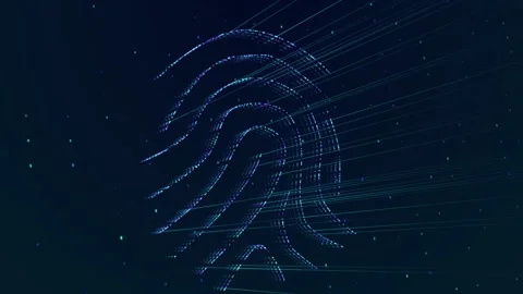Fingerprint Identification Security Scanning Stock-Footage 195159917