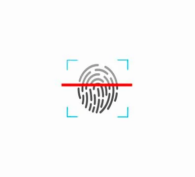 Fingerprint - Identification - Vector Illustration Stock Illustration