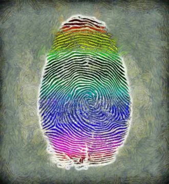 Fingerprint Stock Illustration