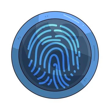 Fingerprint illustration Stock Illustration