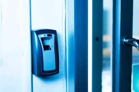 Fingerprint machine Stock Photos