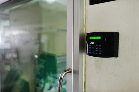 Fingerprint machine Stock Photos