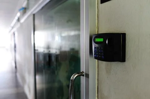 Fingerprint machine Stock Photos