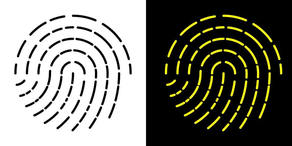 Fingerprint maze vector background. Stock Illustration