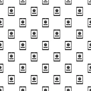 Fingerprint password pattern seamless vector Stock Illustration