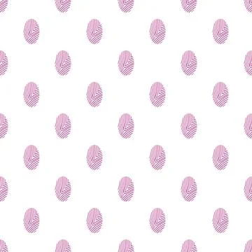 Fingerprint pattern creating seamless digital security background Illustrazione stock