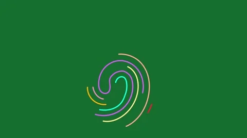 Fingerprint Pattern Graphic | Black Swirl Identity Texture Element Stock Footage 322104015