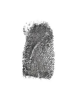 Fingerprint pattern isolated on white Stock Photos