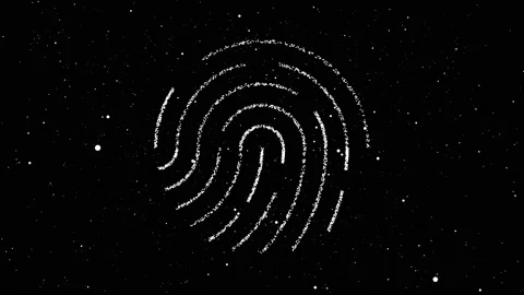 Fingerprint, printed circuit, releasing binary codes Stock Footage 201470075