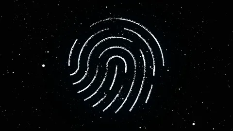 Fingerprint, printed circuit, releasing binary codes Stock Footage 201470236