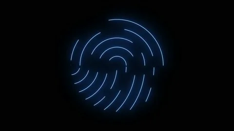 Fingerprint, printed circuit, releasing binary codes Stock Footage 201470363