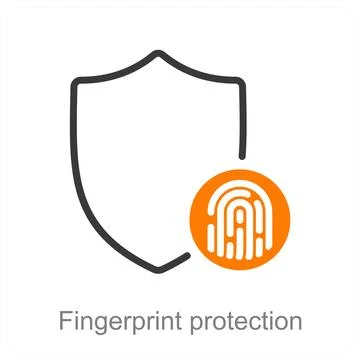 Fingerprint protection Stock Illustration