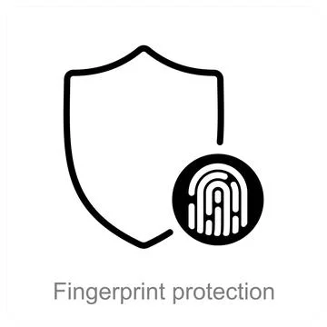 Fingerprint protection Stock Illustration