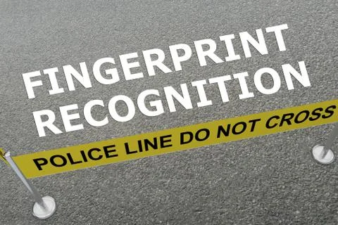 Fingerprint Recognition concept Stock-Illustration