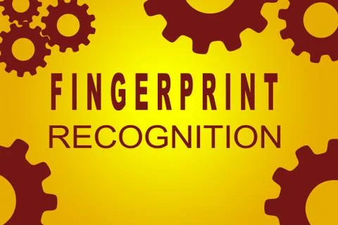 Fingerprint Recognition concept Stock Illustration