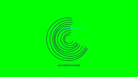 Fingerprint Scan Auth Animated Cybersecurity Technology Motion Graphic Stock Footage 341323123