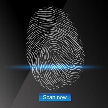 Fingerprint scan design Stock-Illustration