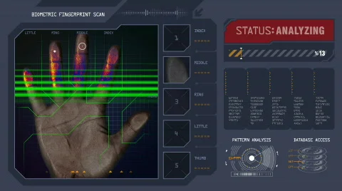 Fingerprint scan  Vidéo 638240
