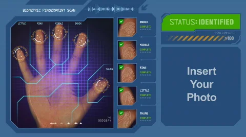 Fingerprint scan  Vidéo 640865