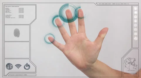 Fingerprint scan Stock Footage 26079655