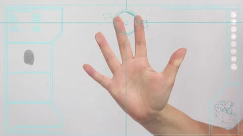Fingerprint scan Stock Footage 27098781
