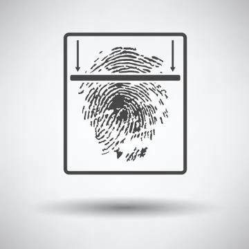 Fingerprint scan icon Stock Illustration