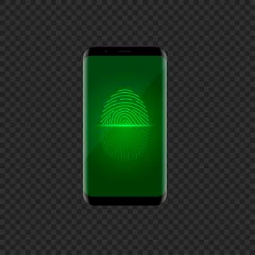 Fingerprint scan icon Illustrazione stock