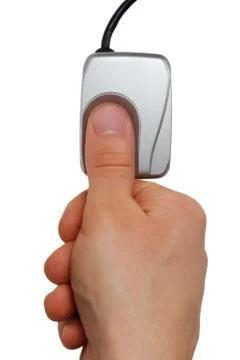 Fingerprint scan Stock Photos