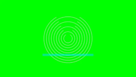 Fingerprint Scan Security Verification Animation on Green Screen Video stock 340821583