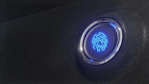 Fingerprint scan start engine startup security communication concept technolo Иллюстрация