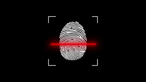Fingerprint Scan Touch ID Video Background 스톡 동영상 342783639
