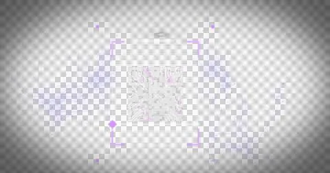 Fingerprint scanner and QR code scanner against black background Stock Illustration