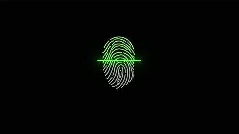 Fingerprint scanner Stock Footage 212368903