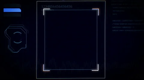 Fingerprint scanner, identification system. Video stock 64533467