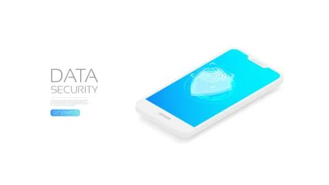 Fingerprint scanner Stock Illustration