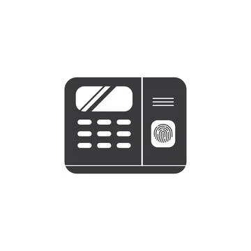 Fingerprint scanner machine icon vector illustration design Stock Illustration
