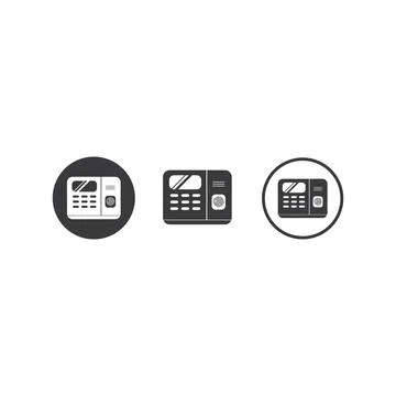 Fingerprint scanner machine icon vector illustration design Stock Illustration