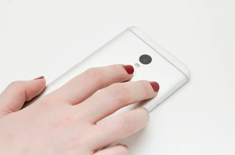 Fingerprint scanner. Stock Photos