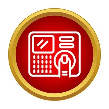 Fingerprint scanner providing biometric access security control Stock Illustration