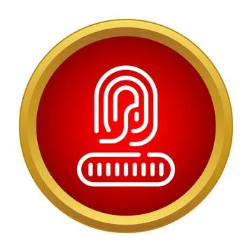 Fingerprint scanning for biometric security and personal identification Stock Illustration